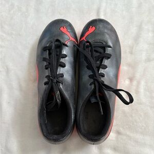 Puma Black and Red Football Boots